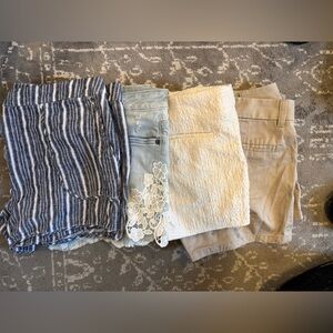 Lot of 4 women’s short bundle size 10 (Jcrew, H&M, George)